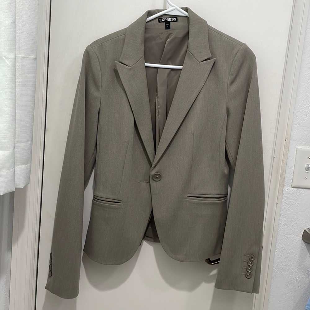 Express Tan jacket blazer in size 4